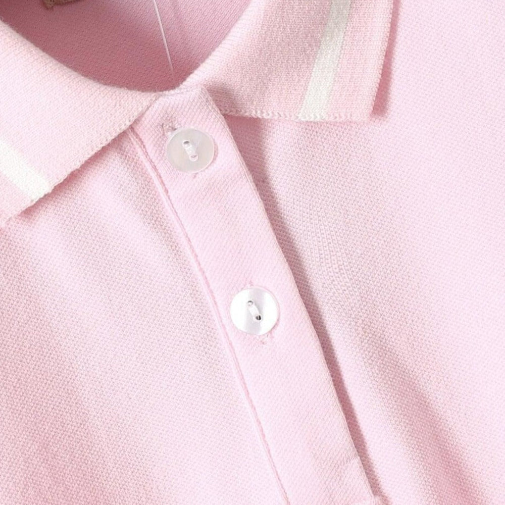 ! Organic Cotton Love Polo Jurk – Meisjes Korte Mouw Jurk