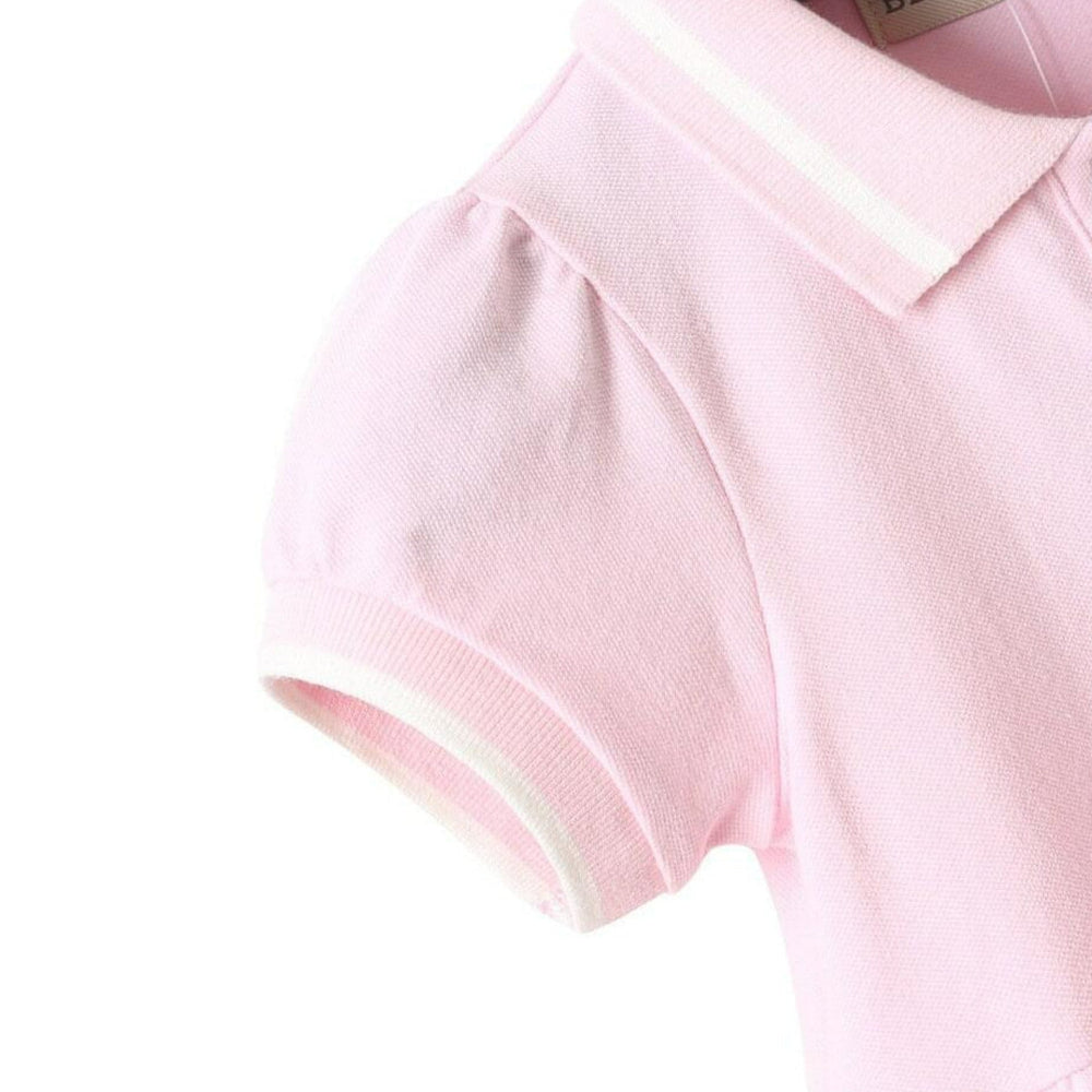! Organic Cotton Love Polo Jurk – Meisjes Korte Mouw Jurk